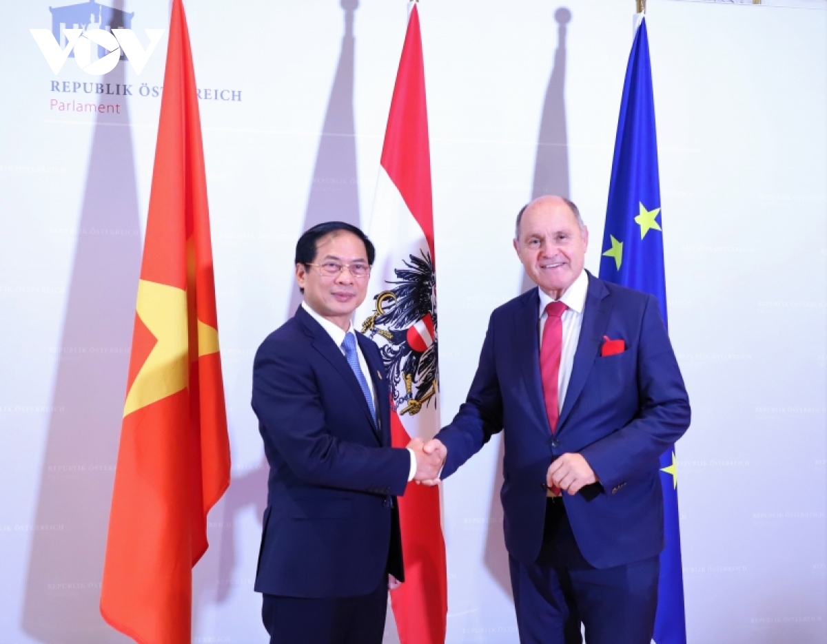 Bộ trưởng Ngoại giao Bùi Thanh Sơn kết thúc chuyến thăm chính thức Cộng hòa Áo